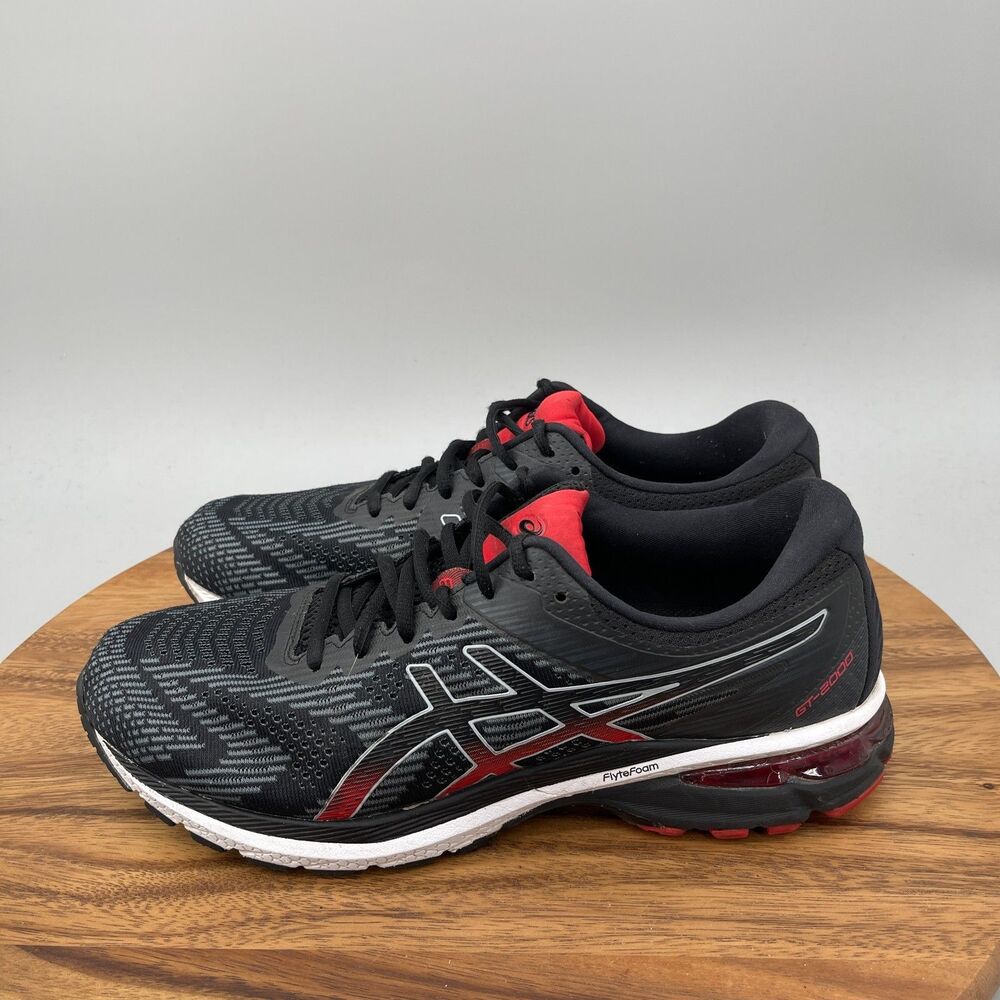 Asics GT-2000 8 Shoes Mens Size 10.5 Gray/Black FlyteFoam Running Comfort Gym - Picture 3 of 9